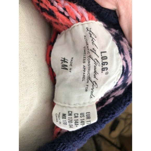 Juniors H&M Multi Color Sweater Cardigan Fits Like a Medium - Picture 6 of 6